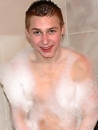 Sweet teen Maximilian taking bath