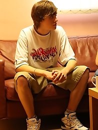 Sexy redhead young twink with hairy cock get masturbate