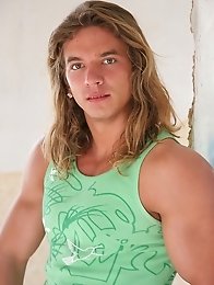 Long-haired handsome man sucks dick and fucks cute blond
