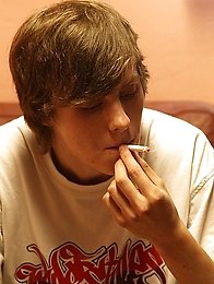 Sexy redhead young twink with hairy cock get masturbate