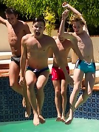 What better way to spend a hot summer afternoon then at a twink pool party.