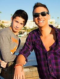 Local hottie Roman Daniels takes one of our new stars Liam Riley