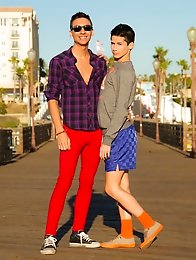 Local hottie Roman Daniels takes one of our new stars Liam Riley