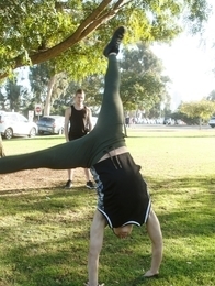 Gymnasts. Corbin Colby and Preston Hale.